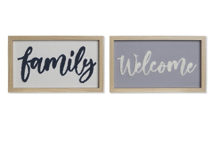 DKD Home Decor Cuadro MDF Algodón 33x3x20 Surtido de 2 (Pack de 8) DKD Home Decor Cuadro MDF Algodón 33x3x20 Surtido de 2 (Pack de 8)