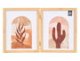 GIFTDECOR Portafoto Doble Efecto Bambú 20x25 Marrón