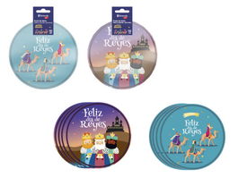 Bismark Pack 10 Uds Platos Papel Reyes Magos 23 cm Diseños Surtidos 332883
