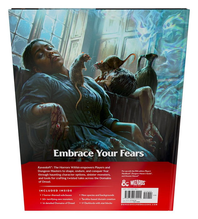 Wizards of the Coast Dungeons & Dragons RPG Ravenloft: The Horrors Within Libro Edición Inglés