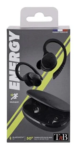 TNB Energy Auricular Bluetooth 5.1 TWS SPORT Negro