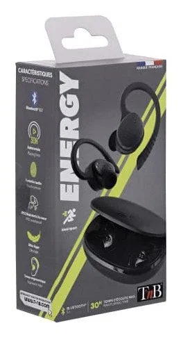 TNB Energy Auricular Bluetooth 5.1 TWS SPORT Negro