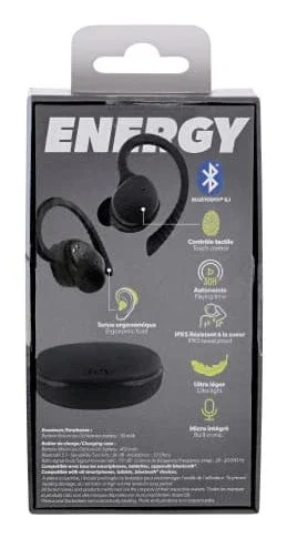 TNB Energy Auricular Bluetooth 5.1 TWS SPORT Negro