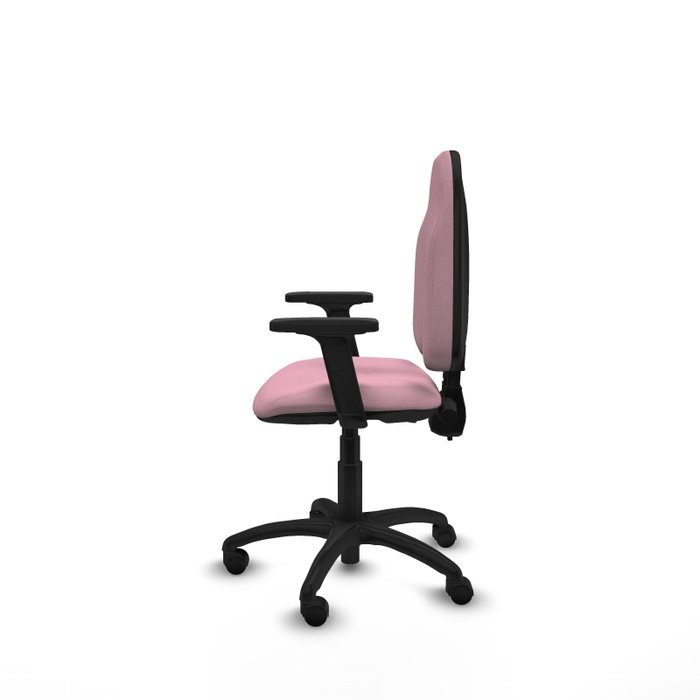 PIQUERAS Y CRESPO Silla de oficina Algarra Rosa con Brazos 2D