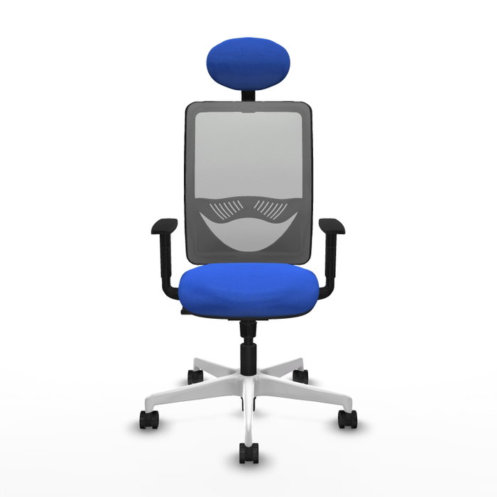 PIQUERAS Y CRESPO Silla de oficina Zulema con mecanismo Sincro, Azul y Gris PIQUERAS Y CRESPO Silla de oficina Zulema con mecanismo Sincro, Azul y Gris