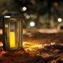 Lumisky Linterna solar OAKY con efecto vela y LED blanco cálido