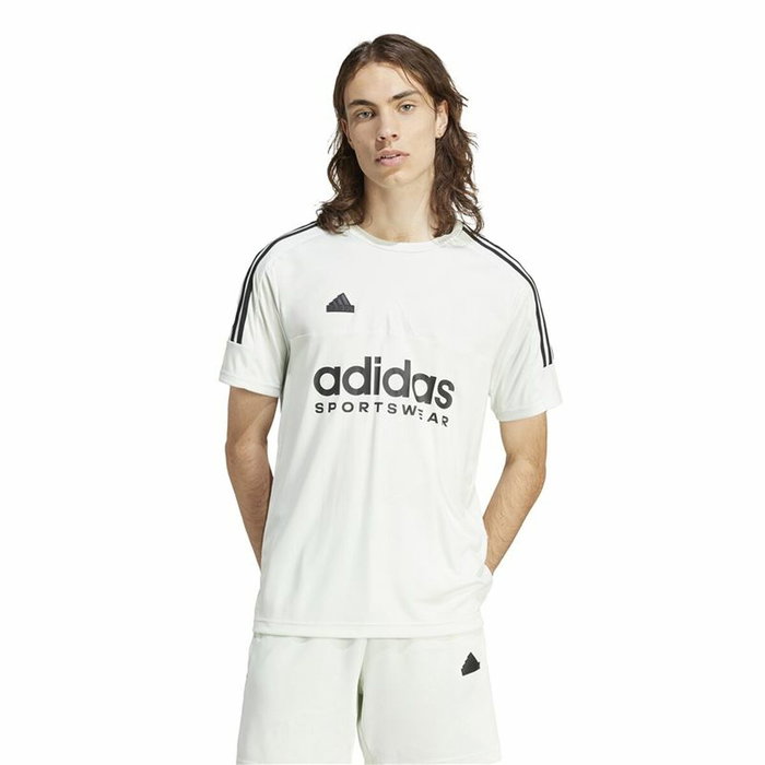 Camiseta de Manga Corta Hombre Adidas Tiro Q1 Blanco