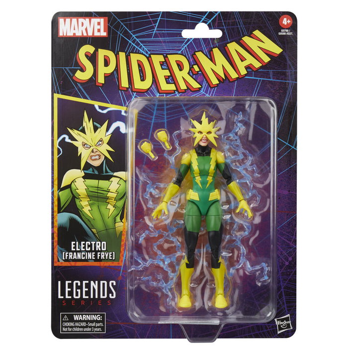 Hasbro Figura Electro Francine Frye Spider-Man Marvel 15cm Articulada con Accesorios