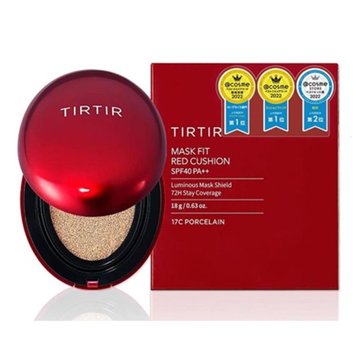 TIRTIR Red Cushion Mask Fit Luminous Mask Shield Nº17C Porcelain 18 gr