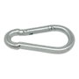 Edm Mosquetón bombero MSQ01 sin seguro de acero galvanizado 10 x 100 mm