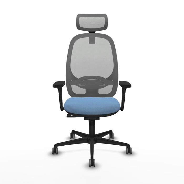 PIQUERAS Y CRESPO Silla de oficina Cilanco con mecanismo Sincro, Azul cielo y Gris PIQUERAS Y CRESPO Silla de oficina Cilanco con mecanismo Sincro, Azul cielo y Gris