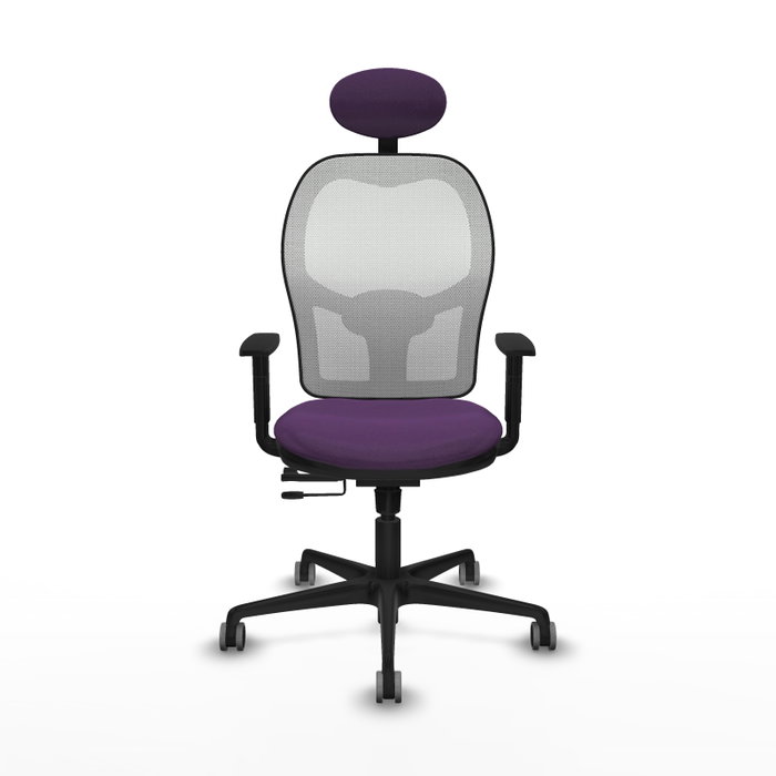 PIQUERAS Y CRESPO Silla de oficina Jorquera Morada con mecanismo Sincro/Traslack
