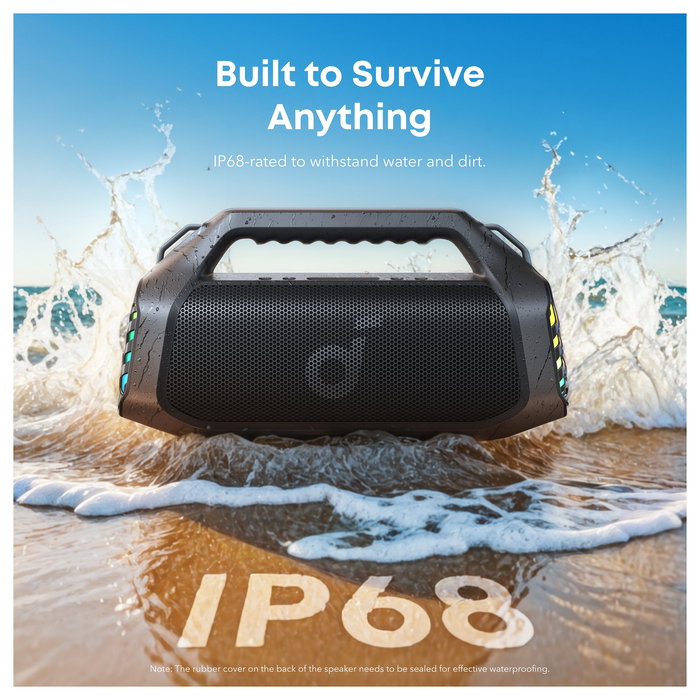 Soundcore Boom 2 Pro Altavoz Bluetooth Portátil Inalámbrico Negro 140W A3134A11