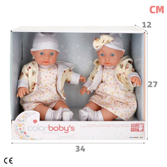 Colorbaby Set de 2 Muñecas