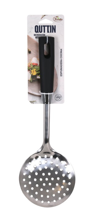 Quttin Espumadera SS Foodie - 34 cm de largo, 11.5 cm de ancho, 4.5 cm de alto (18 Unidades)