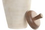 DKD Home Decor Tibor Terra Cotta Mango 25x25x45 Crudo con Tapa