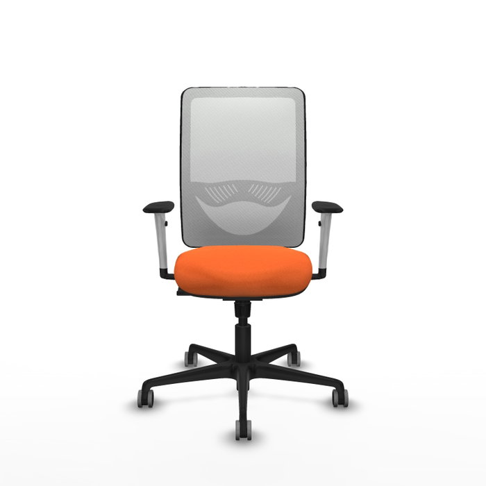 PIQUERAS Y CRESPO Silla de oficina Zulema Naranja y Blanco PIQUERAS Y CRESPO Silla de oficina Zulema Naranja y Blanco