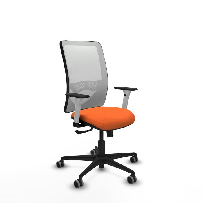 PIQUERAS Y CRESPO Silla de oficina Zulema Naranja y Blanco PIQUERAS Y CRESPO Silla de oficina Zulema Naranja y Blanco