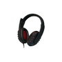 Logilink auricular con microfono diadema negro/rojo pc/juegos hs0033