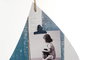 DKD Home Decor Decoración de Pared Velero Portafoto MDF y Metal 40x43 cm (Pack de 2)