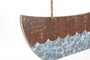 DKD Home Decor Decoración de Pared Velero Portafoto MDF y Metal 40x43 cm (Pack de 2)