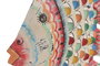 DKD Home Decor Decoración de Pared de Hierro Pez Blanco y Multicolor
