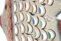 DKD Home Decor Decoración de Pared de Hierro Pez Blanco y Multicolor