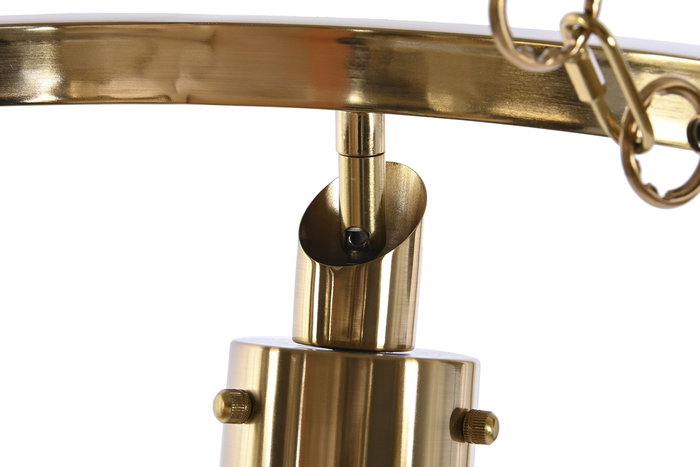 DKD Home Decor Lámpara de Techo Moderna Dorada Metal Cristal 66 x 60 x 66 cm