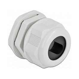 DeLOCK Prensaestopas PG29 para cable plano Gris, 2 unidades