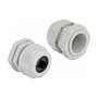 DeLOCK Prensaestopas PG29 para cable plano Gris, 2 unidades