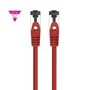 Cable red cat.8.1 2ghz lszh sstp awg26 rojo 1 m