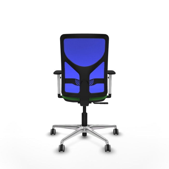 PIQUERAS Y CRESPO Silla de oficina Motilla con mecanismo Sincro, Verde y Azul