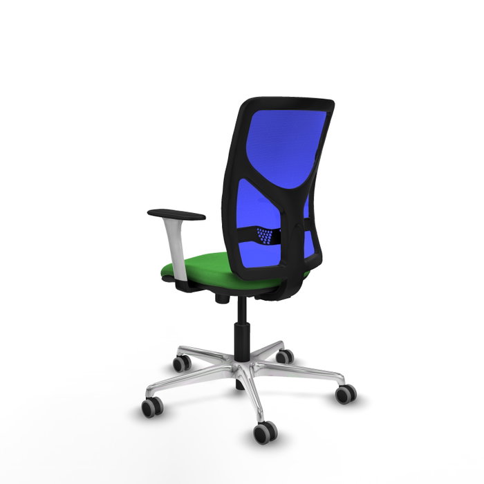 PIQUERAS Y CRESPO Silla de oficina Motilla con mecanismo Sincro, Verde y Azul