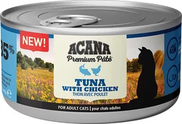 Acana Feline Premium Paté de Atún y Pollo para Gatos - 24 latas x 85 gr