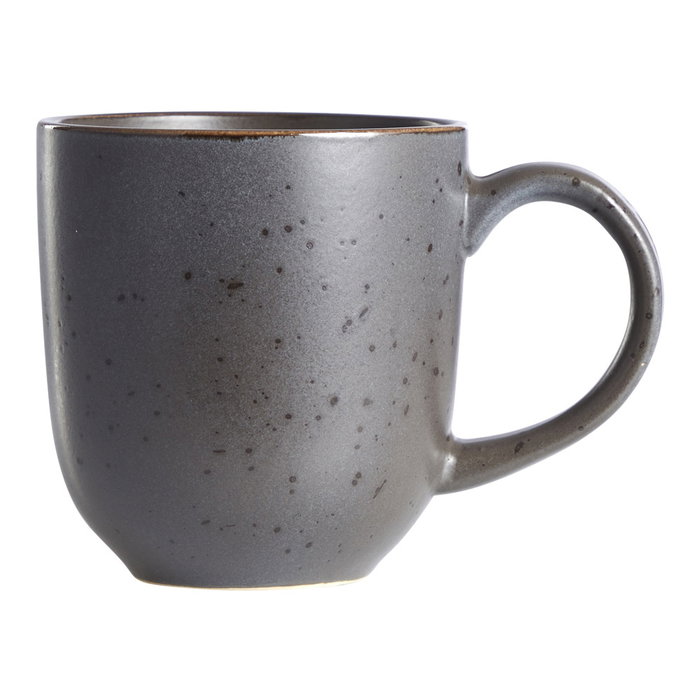 Day Mug Taza Cerámica 360 ml Gris Esmaltado Reactivo - Diámetro 9 cm, Altura 9.5 cm