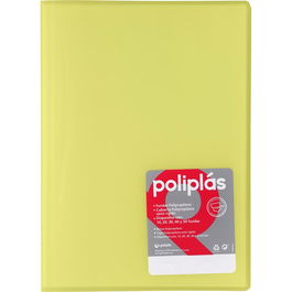 Carpeta Fundas (Tarifario) Grafoplas Pp Flexible Poliplas Trans. Fº 50 F. Amarillo Soft (Set de 5)