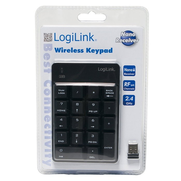 Logilink ID0120 Teclado Numérico Inalámbrico Negro Logilink ID0120 Teclado Numérico Inalámbrico Negro