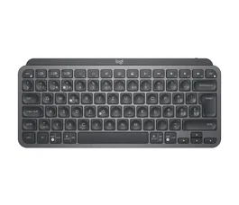Logitech 920-010485 - Teclado MX Keys Mini Inalámbrico RF + Bluetooth para Oficina, Diseño QWERTZ Suizo, Compacto, Retroiluminación LED, Color Grafito