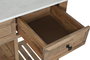 DKD Home Decor Mueble de Baño Mango y Cerámica Natural 120x50x82