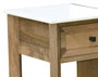 DKD Home Decor Mueble de Baño Mango y Cerámica Natural 120x50x82