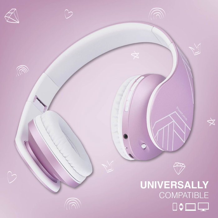 PowerLocus P2 Auriculares para Niños Púrpura/Blanco