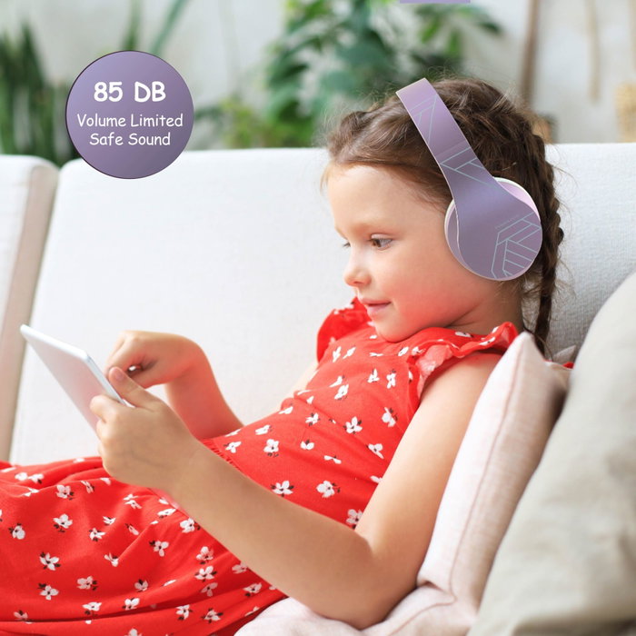 PowerLocus P2 Auriculares para Niños Púrpura/Blanco