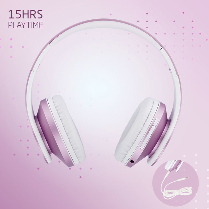 PowerLocus P2 Auriculares para Niños Púrpura/Blanco