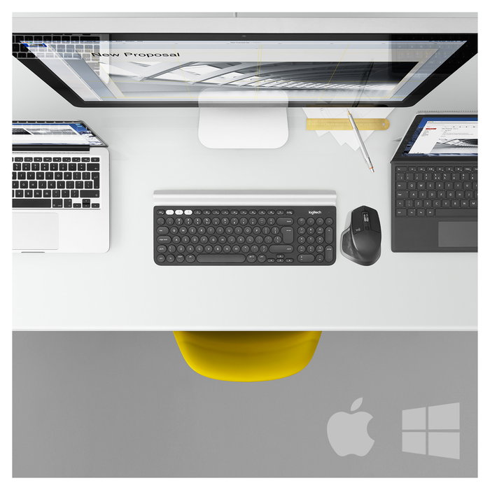 Logitech MX Master 2S Ratón Inalámbrico RF y Bluetooth, Láser, 1000 DPI, Grafito