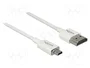 DeLOCK Cable HDMI High Speed con Ethernet 2 m HDMI-A a Micro-D 4K 3D Blanco