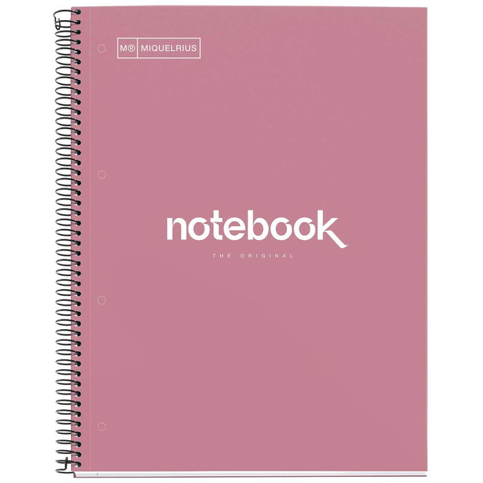 Miquelrius Cuaderno Espiral Emotions Rose Dust A4 80 Hojas