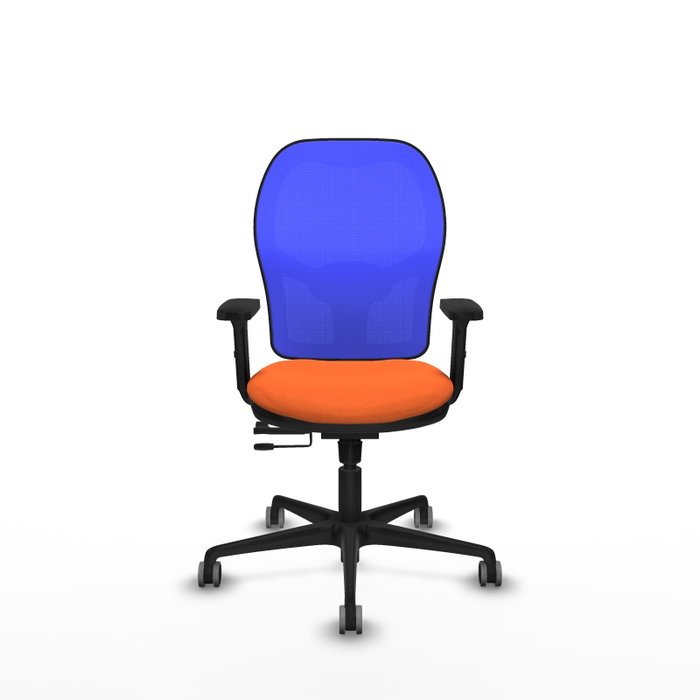 PIQUERAS Y CRESPO Silla de oficina Jorquera Naranja y Azul
