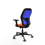 PIQUERAS Y CRESPO Silla de oficina Jorquera Naranja y Azul