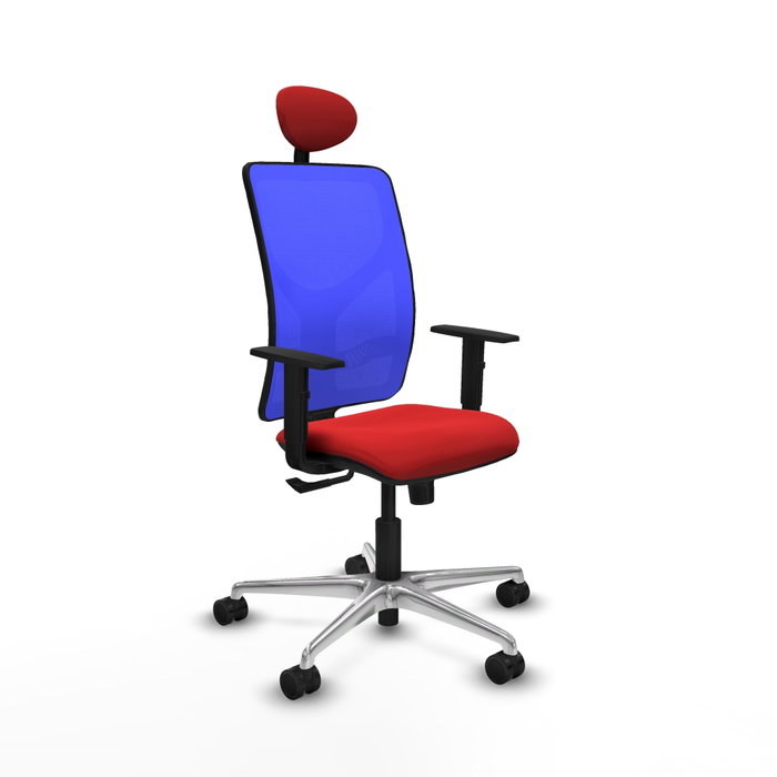 PIQUERAS Y CRESPO Silla de oficina Motilla con mecanismo Sincro, Rojo y Azul PIQUERAS Y CRESPO Silla de oficina Motilla con mecanismo Sincro, Rojo y Azul