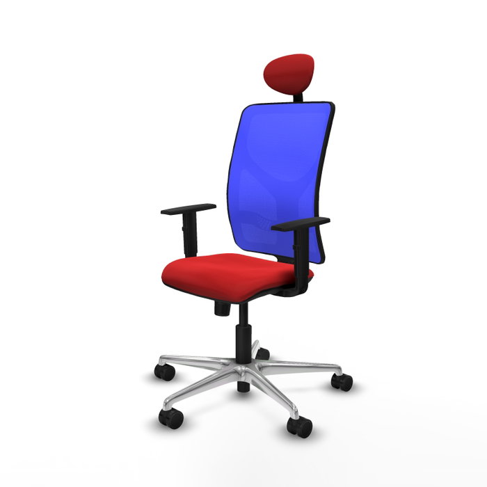 PIQUERAS Y CRESPO Silla de oficina Motilla con mecanismo Sincro, Rojo y Azul PIQUERAS Y CRESPO Silla de oficina Motilla con mecanismo Sincro, Rojo y Azul